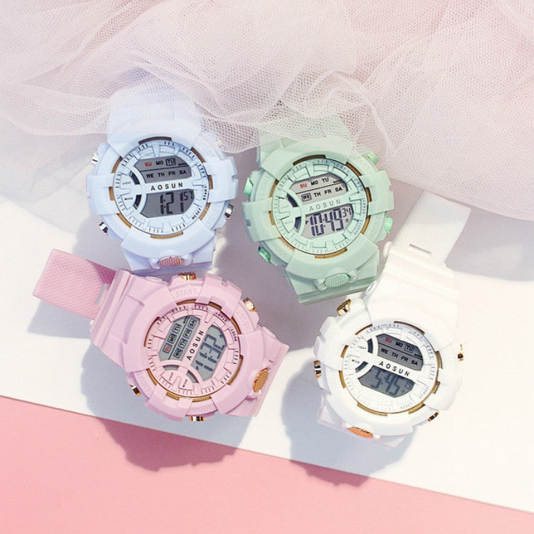 2 PCS Children Outdoor Sports Watch Multi-function Electronic Watch