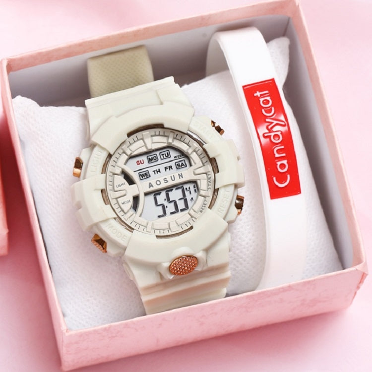 2 PCS Children Outdoor Sports Watch Multi-function Electronic Watch