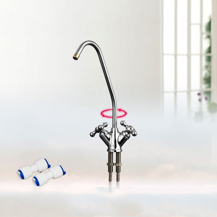RO185 Water Purifier Universal Faucet for Truliva/Litree/Angel/Midea, Style:2 Points Double Tap