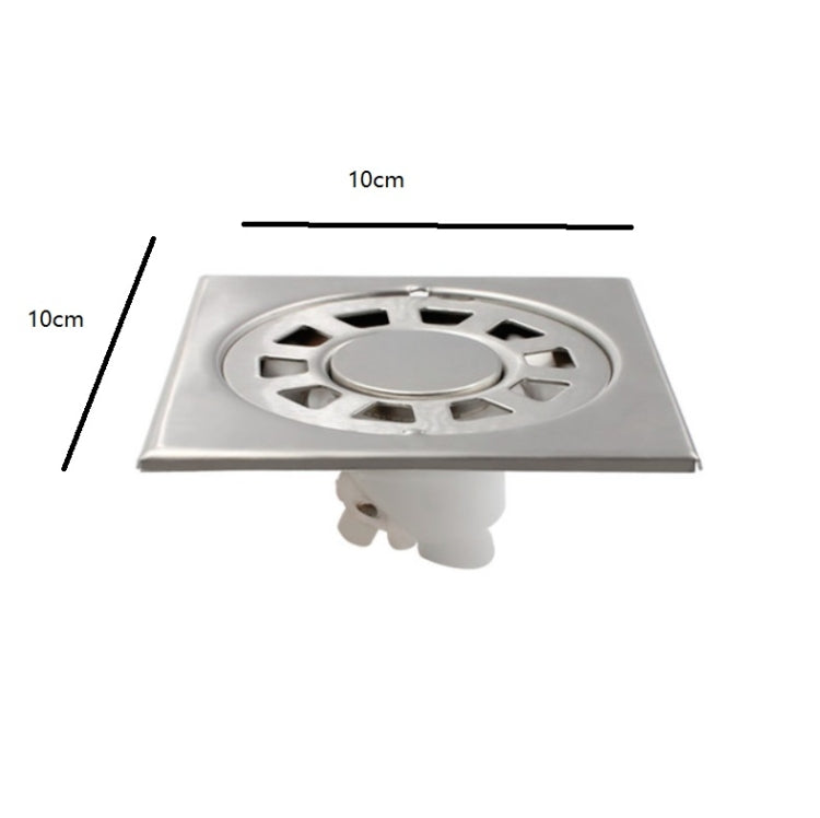 3 PCS Stainless Steel Square Deodorant Floor Drain Bathroom Kitchen Filter