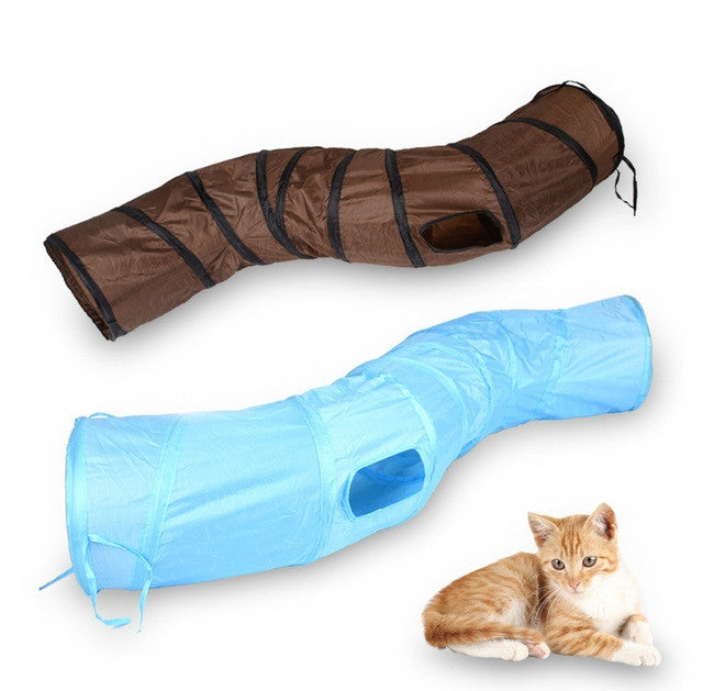 B18405 S-Shape Funny Pet Tunnel Cat Play Tunnel Foldable Cat Toys