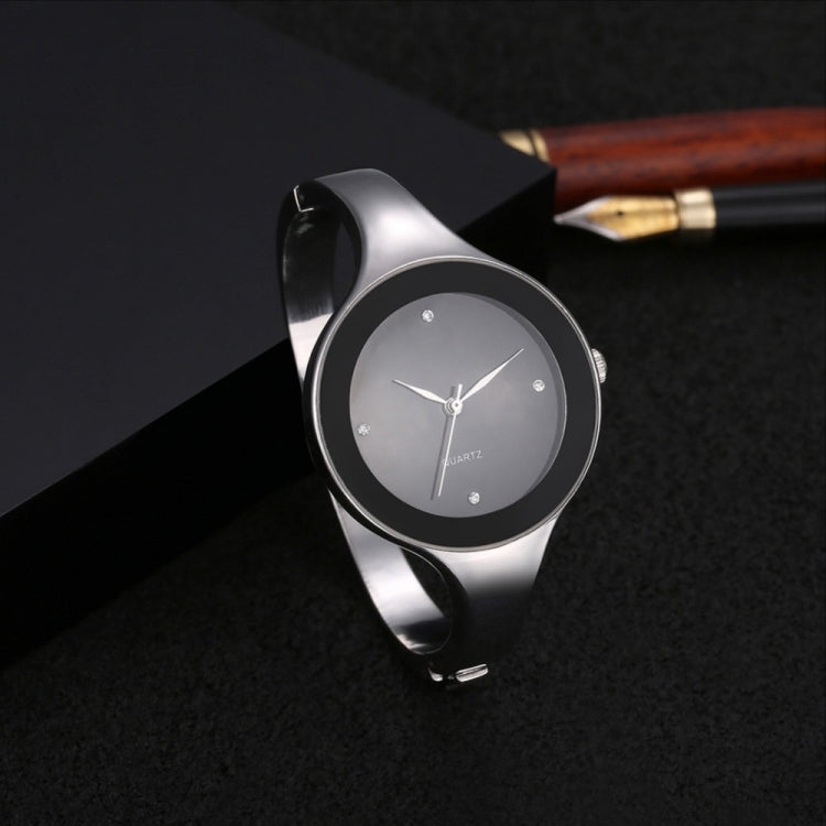 2 PCS Women Simple Style Alloy Thin Strap Quartz Watch