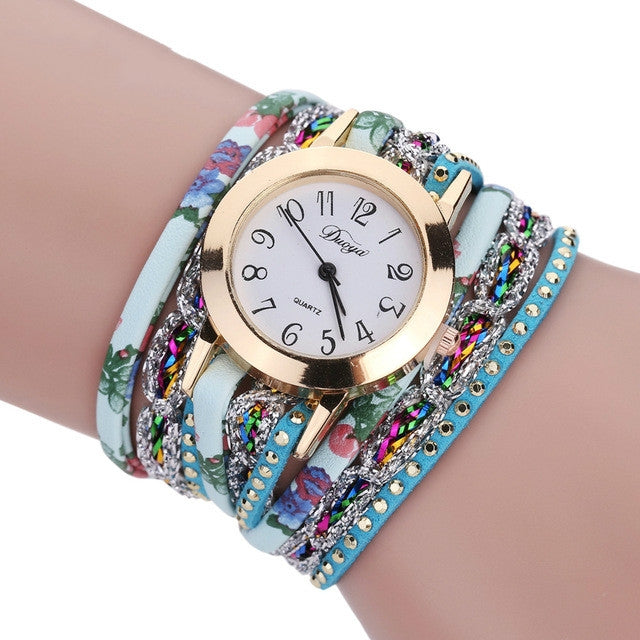 Douya D048 National Style Circle Bracelet Quartz Watch