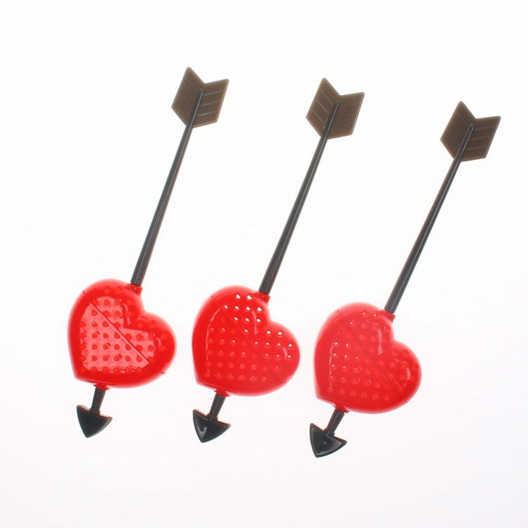 3 PCS Tea Infuser Bags Strainer Teaspoon Filter Love Heart(Red)