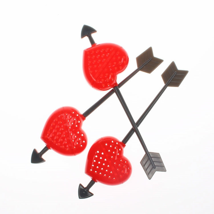 3 PCS Tea Infuser Bags Strainer Teaspoon Filter Love Heart(Red)