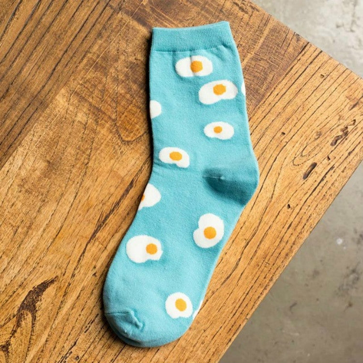 3 Pairs Cute Women Socks Cotton Cartoon Harajuku Long Female Sock