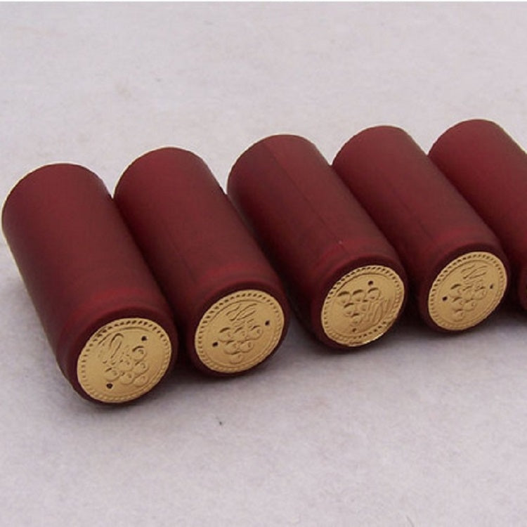 10 PCS Heat Shrinkable Film Wine Cap Rubber Cover for Red Wine Bottle Olive Oil Bottle Tea Oil Bottle, Random Color Delivery