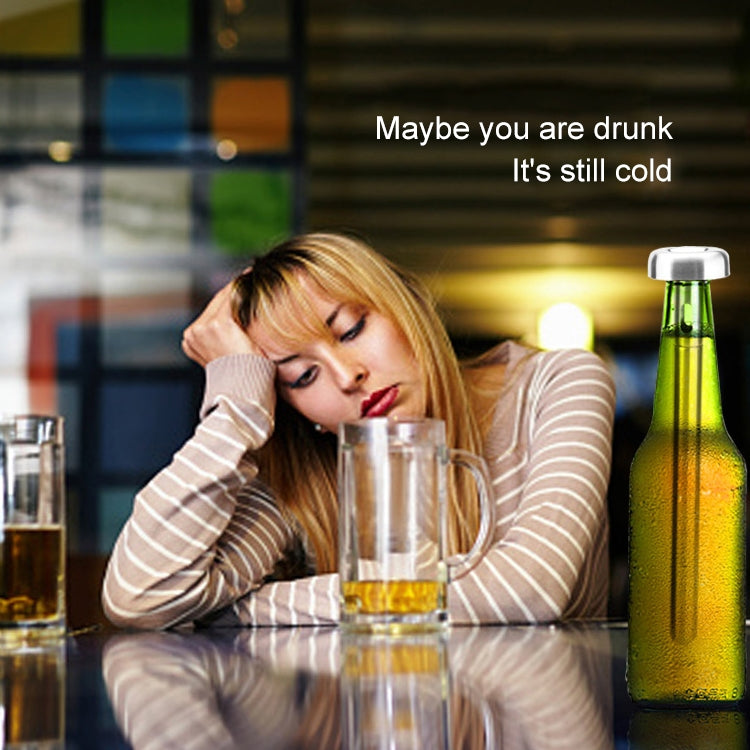 2 PCS 304 Stainless Steel Quick Freezing Ice Wine Cooler Portable Cooling Rod Cooling Wine Rod