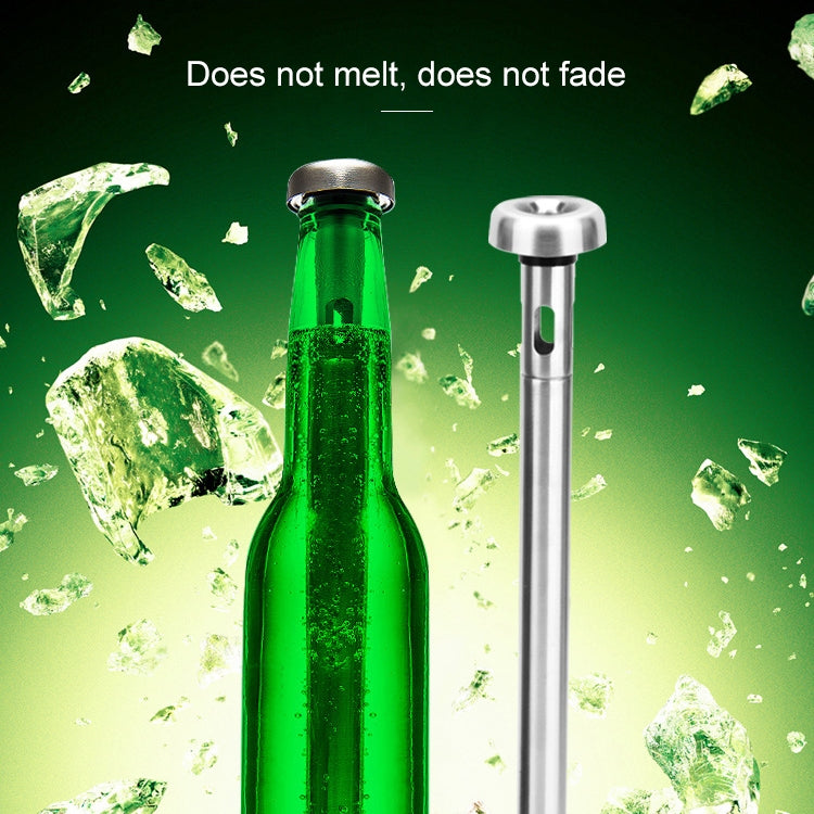 2 PCS 304 Stainless Steel Quick Freezing Ice Wine Cooler Portable Cooling Rod Cooling Wine Rod