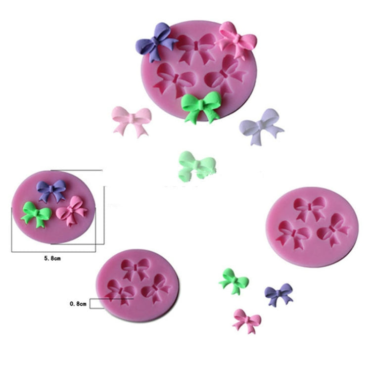 Bow Fondant Cake Dry Pace Mould Liquid Silicone Realistic Chocolate Stereo Mould