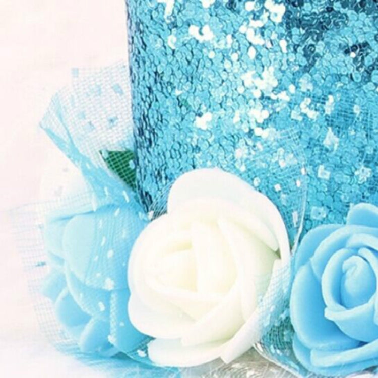 Girl Princess Crown Cartoon Hats Baby Birthday Sequins Flower Caps