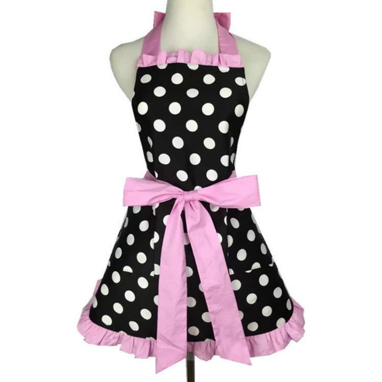 Cotton Dot Overalls Apron