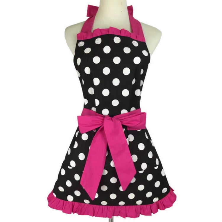 Cotton Dot Overalls Apron