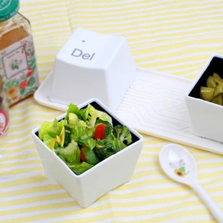 2 PCS Creative Simple Keyboard Key Type Tea Cup Coffee Mug Cup Container, Color:White