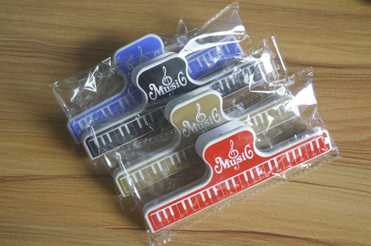 5 PCS / Pack Colorful Plastic Sheet Music Clip, Size:15.5x2x4.8cm