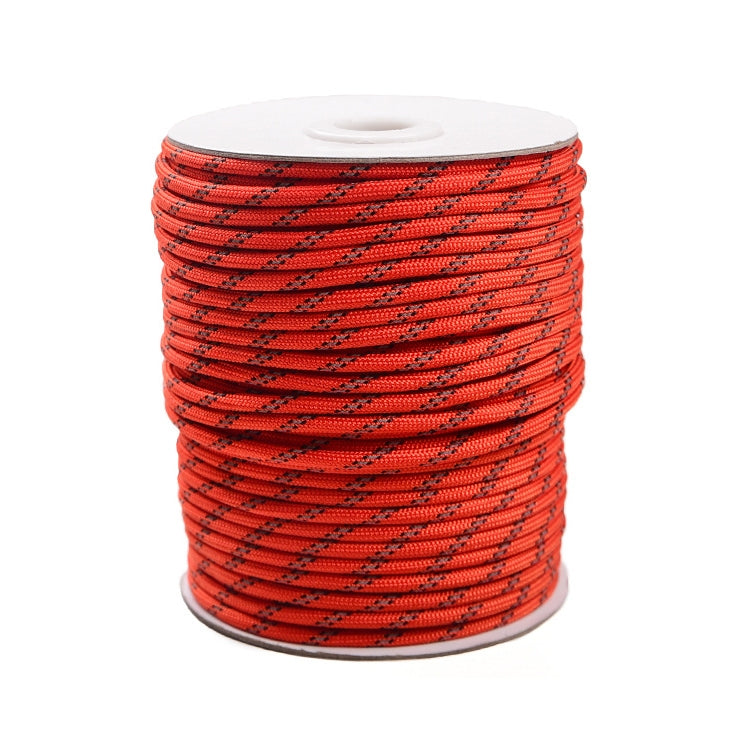 4MM Diameter Reflective String Windproof Tent Rope Guy Line For Camping  Rope, Color:50meters