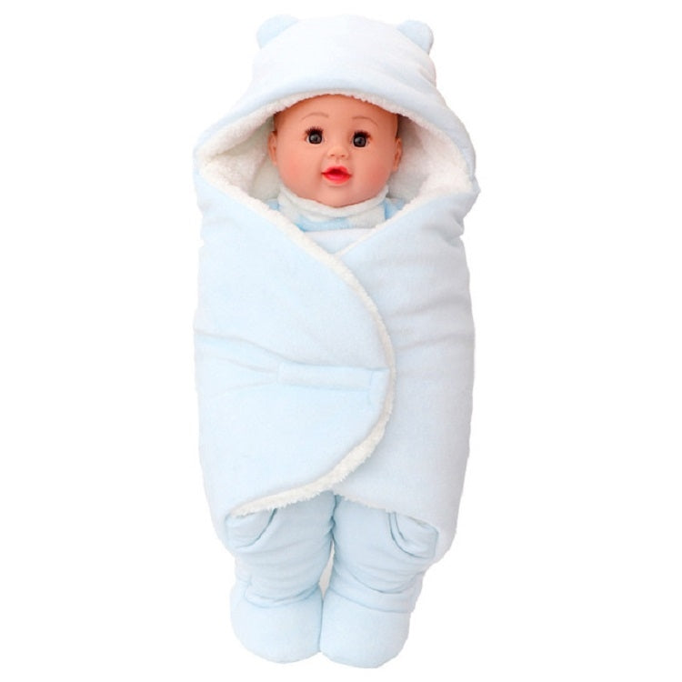 Spring and Autumn Thick Baby Hooded with Feet and Bedding, Size:Sï¼ˆSuit for Baby of 0-3Mï¼‰