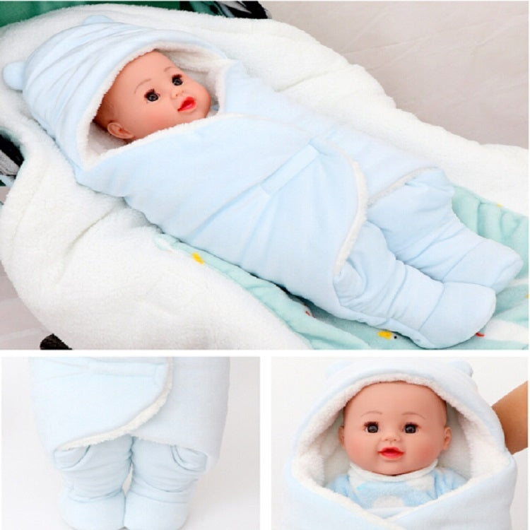 Spring and Autumn Thick Baby Hooded with Feet and Bedding, Size:Sï¼ˆSuit for Baby of 0-3Mï¼‰