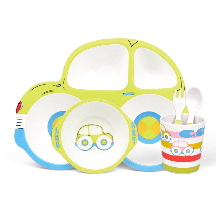 Bamboo Fiber Cartoon Dinner Plate For Children
