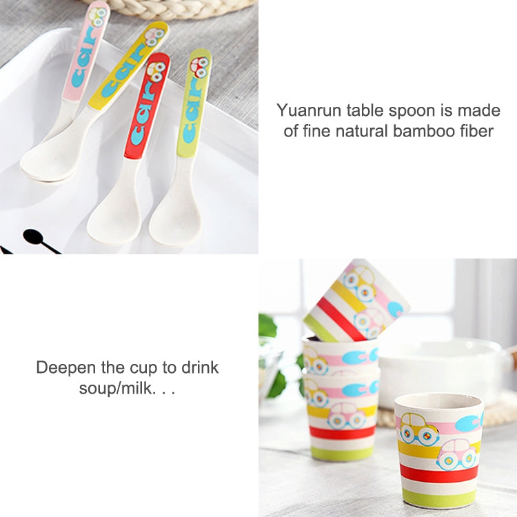 Bamboo Fiber Cartoon Dinner Plate For Children