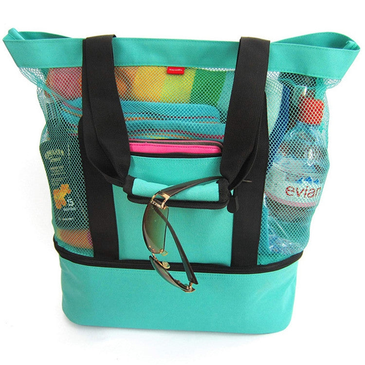 Ice Pack Picnic Heat Preservation Bag Beach Bag(Green)