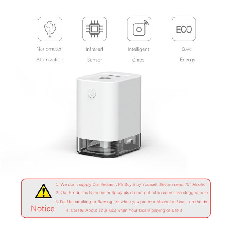 GYXD Fully Automatic Induction Hand Sterilizer Desktop Wash-Free Alcohol Sprayer Non-Contact Soap Dispenser