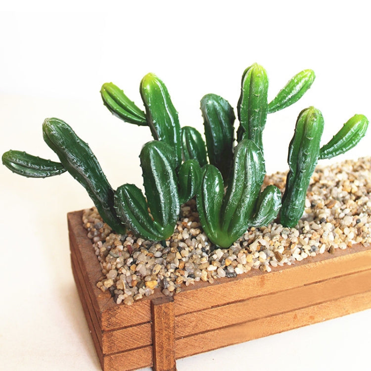 2 PCS Artificial Mini Cactus Garden Landscape Home Office Decoration, Style:Two Fairy Columns