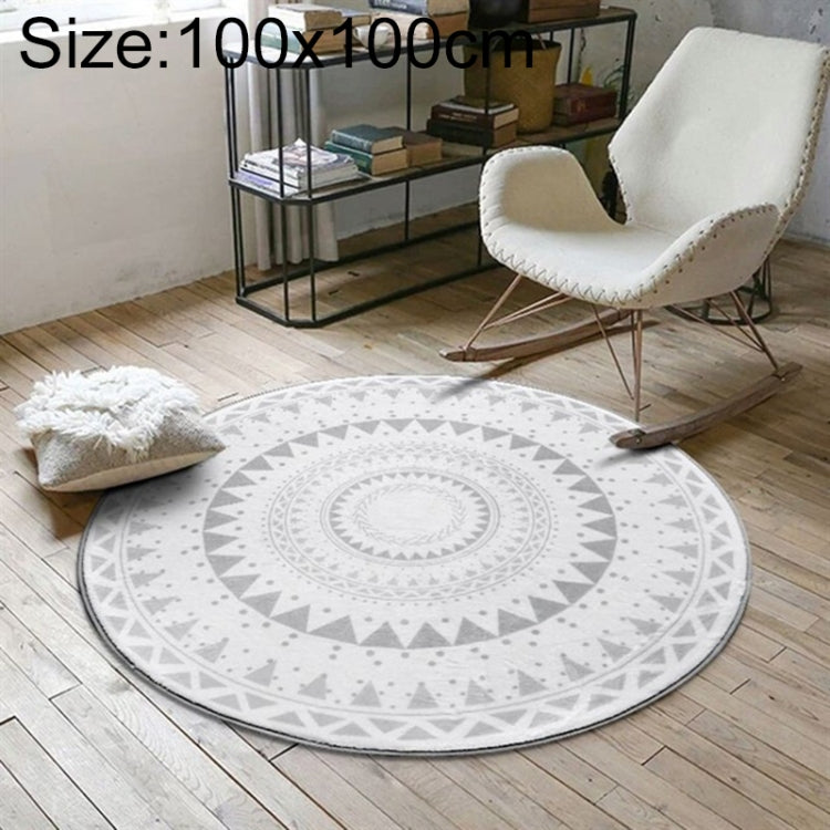 Round Carpets for Living Room Children Play Floor Mat, Size:100cm Diameter