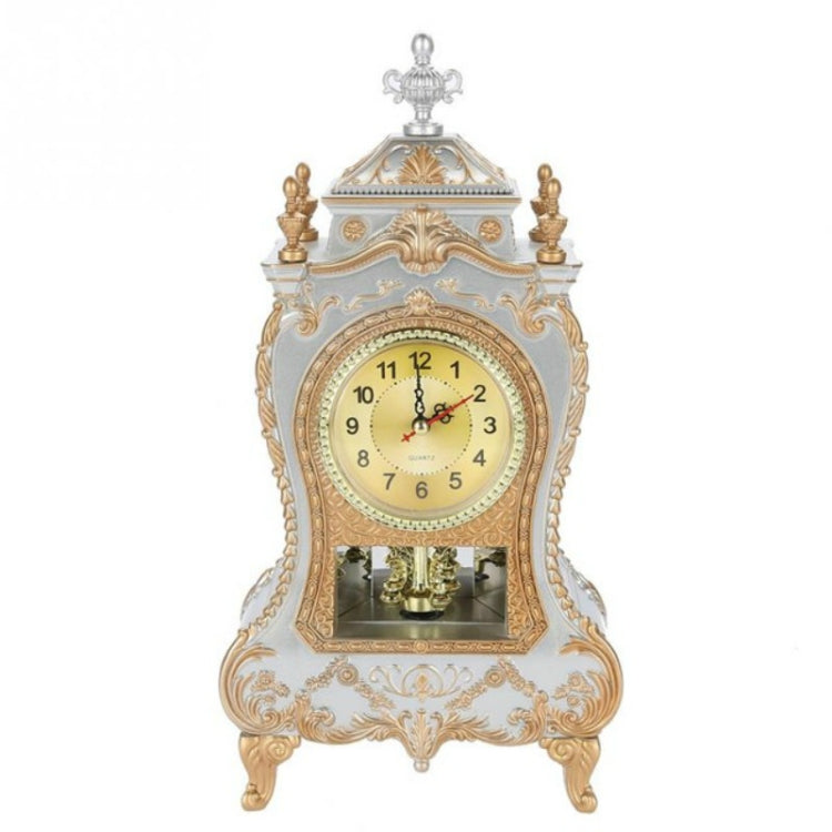 Alarm Clock Vintage Clock Classical Royalty Sitting Room TV Cabinet Desk Imperial Furnishing Creative Sit Pendulum Clock