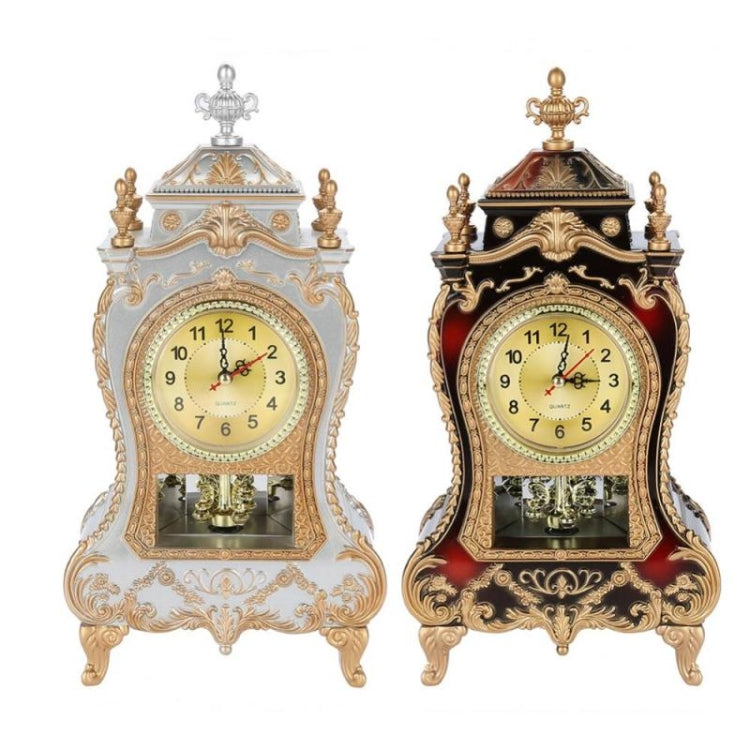 Alarm Clock Vintage Clock Classical Royalty Sitting Room TV Cabinet Desk Imperial Furnishing Creative Sit Pendulum Clock
