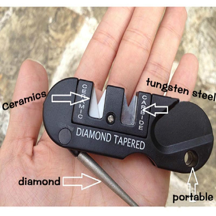 2 PCS Outdoor Portable Multi-function Knife Sharpener EDC Tool