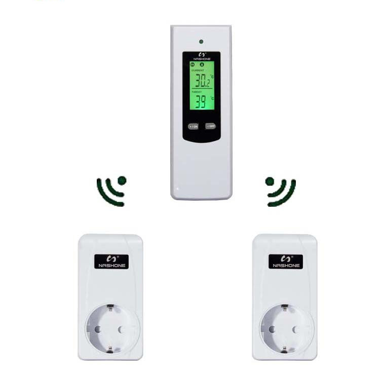 Digital RF Wireless Thermostat Room Temperature Controller  Heating and Cooling function with Remote Control + LCD backlight