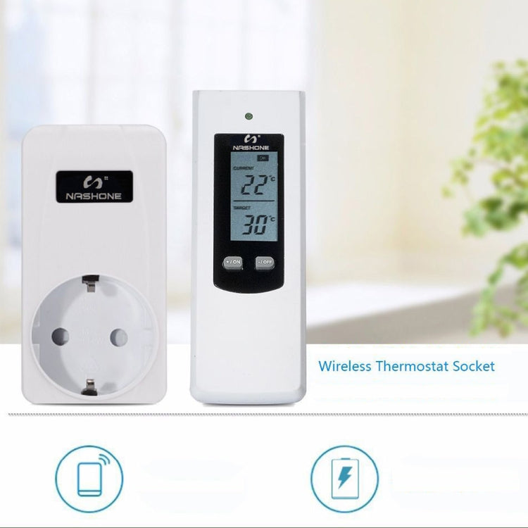 Digital RF Wireless Thermostat Room Temperature Controller  Heating and Cooling function with Remote Control + LCD backlight