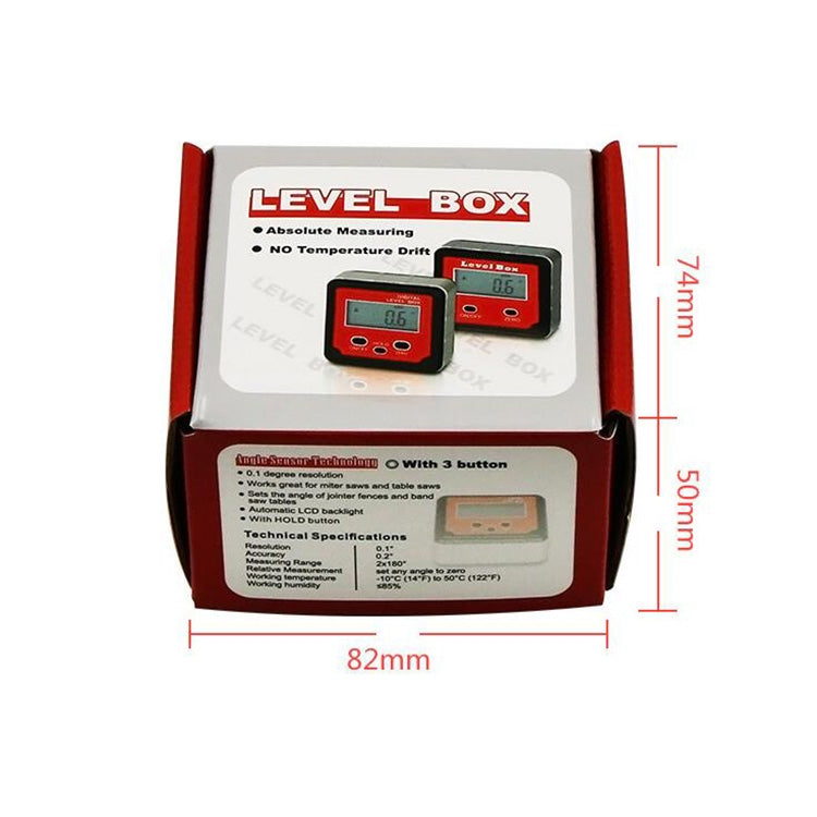 Precision Electronic Digital Inclinometer Bevel Protractor