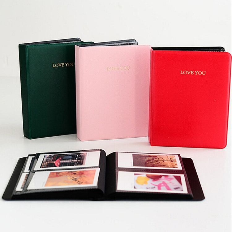 LOVEYOU Words Cover Standard Mini Photo Album Book, Specification:5 inch 32 Sheets