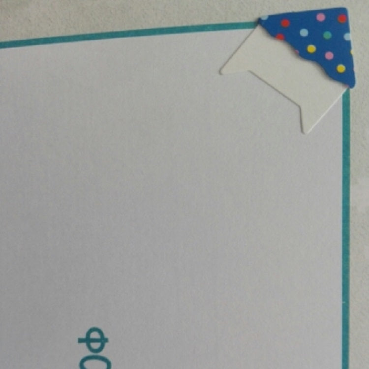 2 PCS Cartoon Dot Corner Sticker Hand Paste Album Photo Sticker