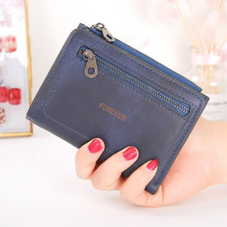 Simple Sewing Thread Fashion Letter Short Wallet