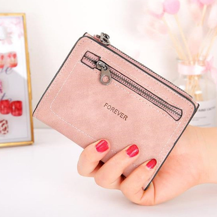 Simple Sewing Thread Fashion Letter Short Wallet