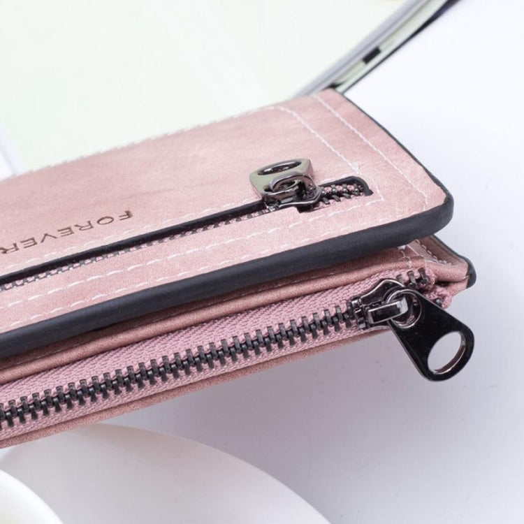 Simple Sewing Thread Fashion Letter Short Wallet