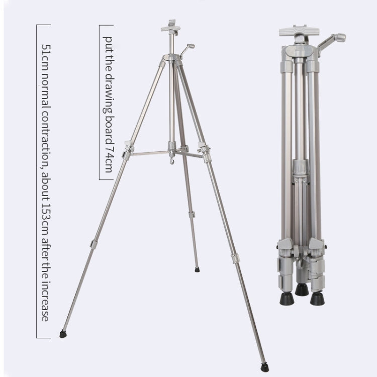 Adjustable Colored Metal Sketch Display Aluminium Alloy Folding Easel