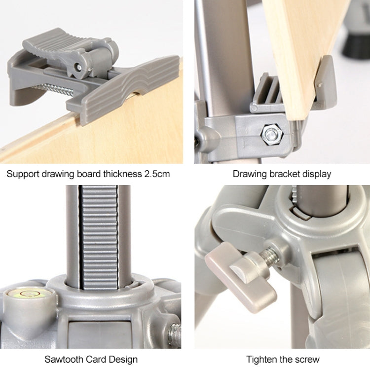Adjustable Colored Metal Sketch Display Aluminium Alloy Folding Easel