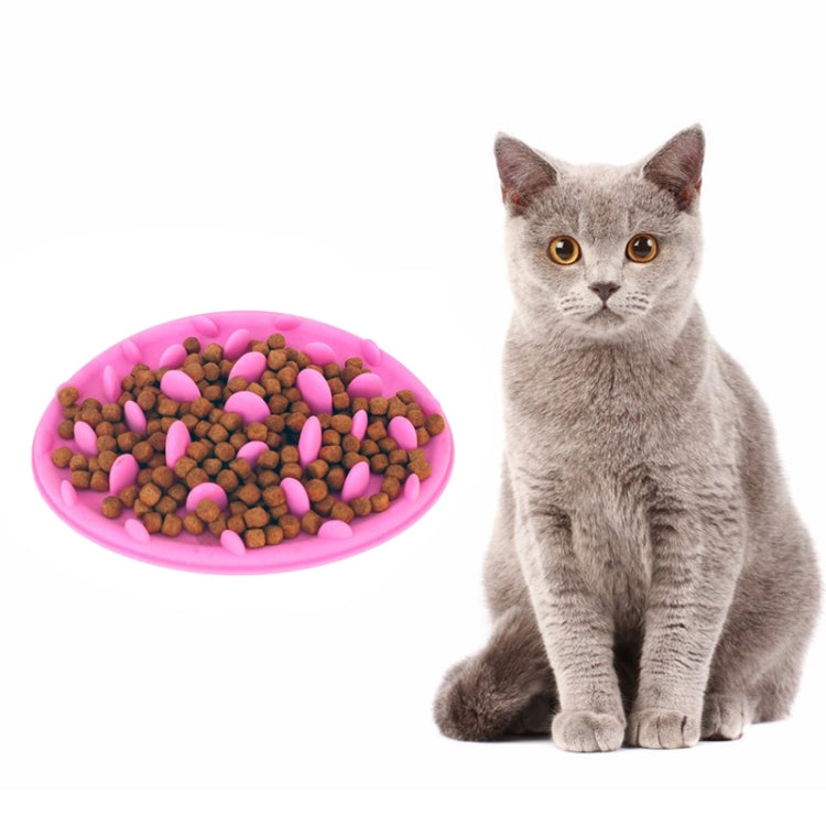 Pet Cat and Dog Jungle Silicone Anti-choke Food Bowl, Size:30.5x22.5cm