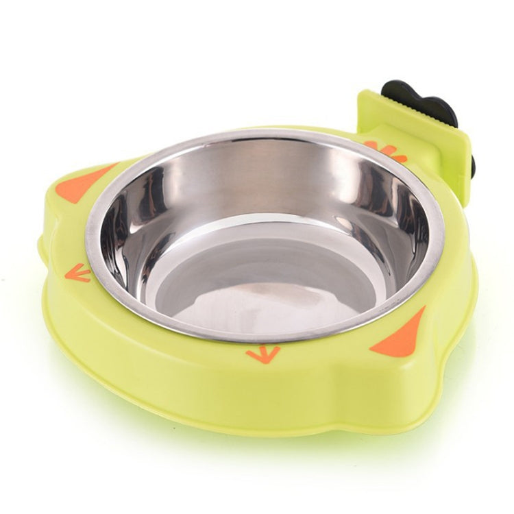 Pet Food Bowl Dog Cage Hanging Stainless Steel Fixed Bowl