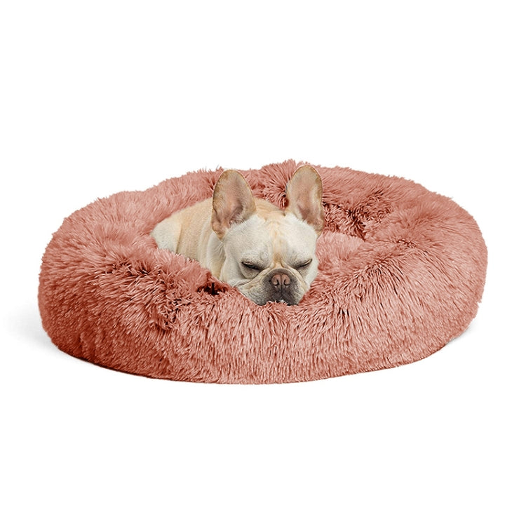 Autumn and Winter Plush Round Pet Nest Warm Pad Small kennel, Size:80cm
