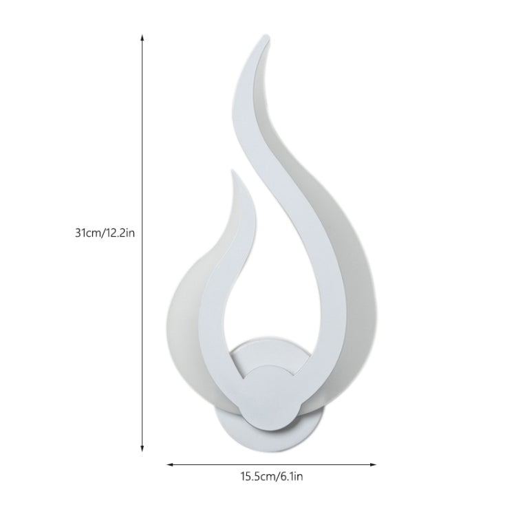 10W Modern Minimalist Acrylic Flame Wall Lamp Living Room Balcony Staircase Corridor Aisle Bedroom Bedside Light
