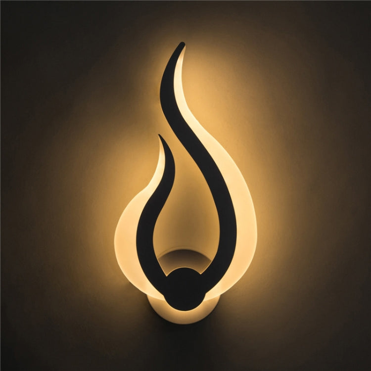 10W Modern Minimalist Acrylic Flame Wall Lamp Living Room Balcony Staircase Corridor Aisle Bedroom Bedside Light