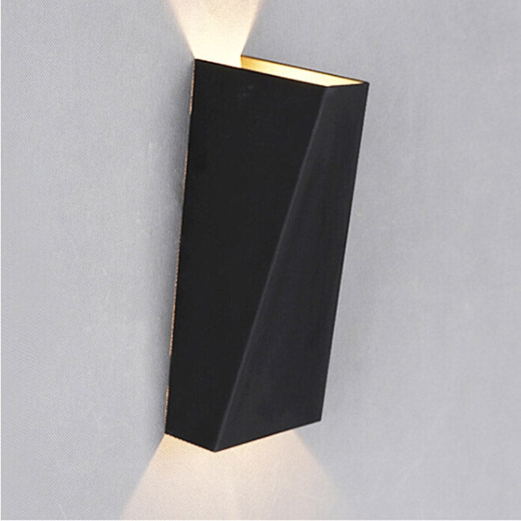 10W Iron Aluminum Bedsides Reading Light Up and Down Bathroom Corridor Decoration Lamp, Color Temperature:Natural light