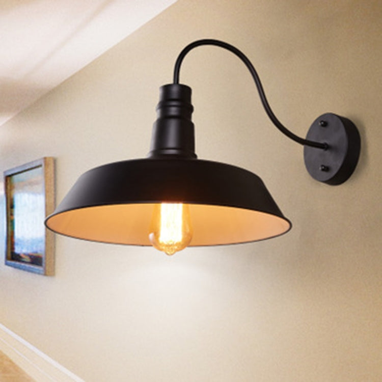 Vintage Loft Wall Lamp Restaurant Living Room Decoration Lamp  36cm Diameter Lampshade with Edison Bulb