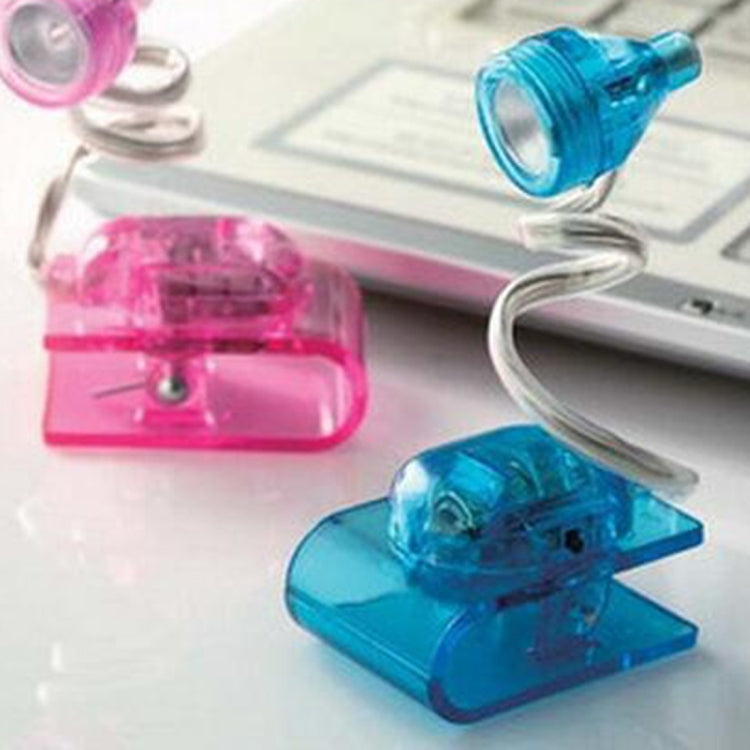 3 PCS Mini Portable Clip Style LED Reading Light, Random Color Delivery