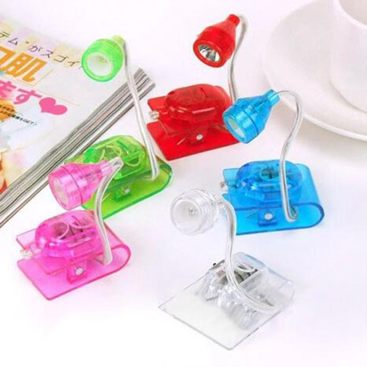3 PCS Mini Portable Clip Style LED Reading Light, Random Color Delivery